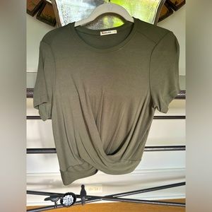 Marine Layer Brielle Twist Front T-Shirt size large